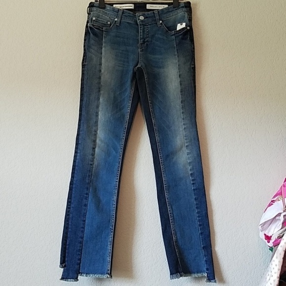 Pilcro Parallel Two Tone Jeans size 26 NWT - Picture 3 of 8